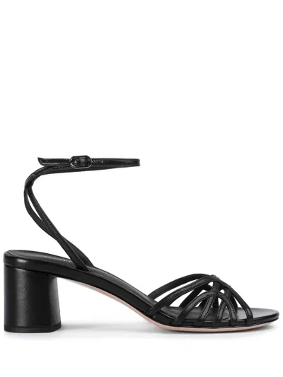 Le Silla Resort Glittered Sandals In Black