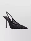 Le Silla Rhinestone Embellished Slingback Stiletto Pumps In Black