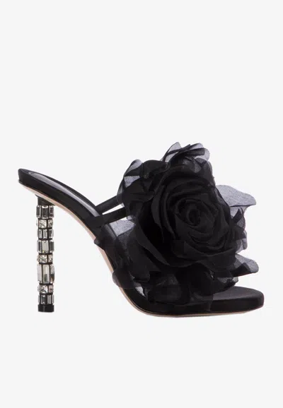 Le Silla Rose Sandal In Black