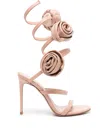 Le Silla Rose 110mm Spiral-design Sandals In Neutrals