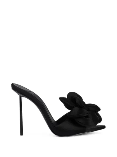 Le Silla Rose Floral-appliqué Sandals In Multi