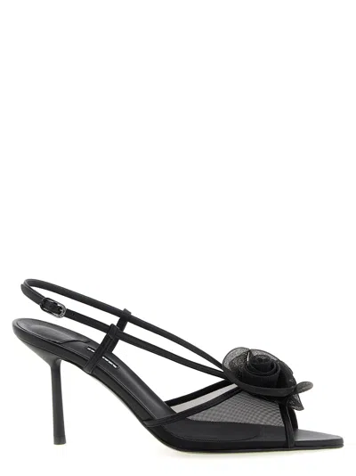 LE SILLA ROSE NEMESI SANDALS BLACK