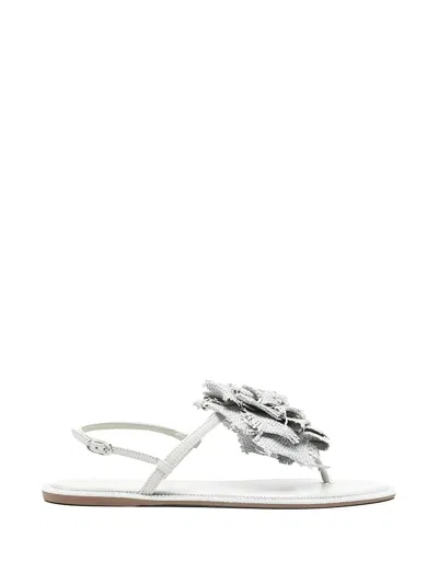 Le Silla Rose Slingback Sandals In Gray
