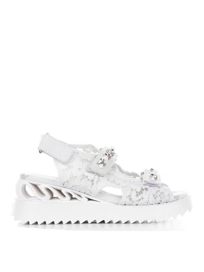 Le Silla Yui Wave Sandals In White