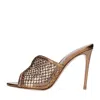 Le Silla Sandals Copper In Marrone Marroni