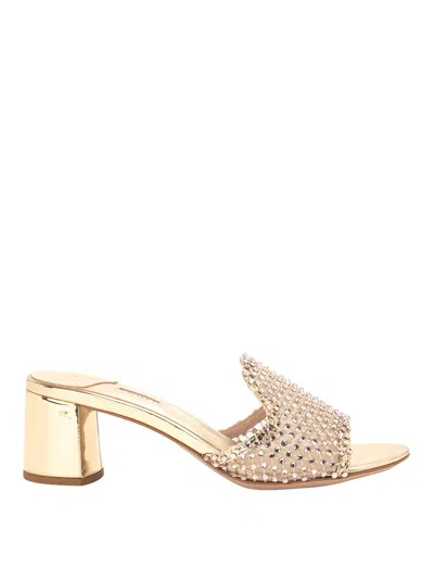 Le Silla Sandals In Gold