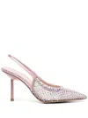 Le Silla Gilda Crystal-embellished Pumps In Pink