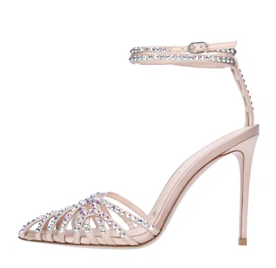 Le Silla Sandals In Rosa Chiari E Naturali