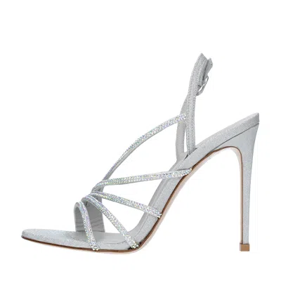 Le Silla Sandals Silver In Argento Chiari E Naturali