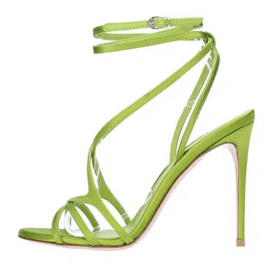 Le Silla Sandals In Verde Blu E Verdi