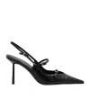 Le Silla Morgana Pumps In Black Leather In Black