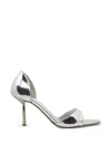 Le Silla 셜리 포인티드 토 샌들 In Silver