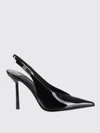 Le Silla 100mm Clivage Slingback Crystal-embellished Pumps In Black