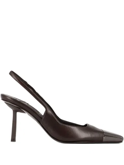 LE SILLA SLINGBACK METALLIC-TOE PUMPS