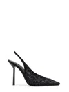 Le Silla Rhinestone Embellished Slingback Stiletto Pumps In Black