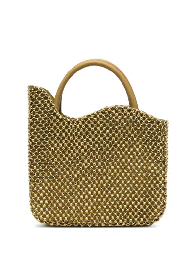 Le Silla Small Ivy Crystal-embellished Tote Bag In Brown