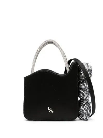 Le Silla Small Rose Embellished Tote Bag In Black