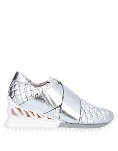 Le Silla Sneakers In Silver