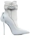 Le Silla Snorkeling 120mm Gem-embellished Ankle Boots In Blue