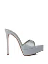 Le Silla Stiletto-heel Sandals In Gray