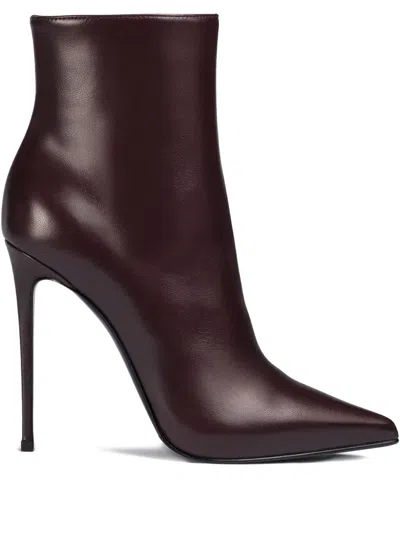 Le Silla Stiletto-heeled Ankle Boots In Brown