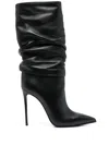 Le Silla Eva Scrunched Ankle Boots In Black