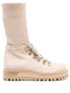 Le Silla St.moritz Lace-up Boots In Neutrals
