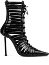 Le Silla Strappy Leather Boots In Black
