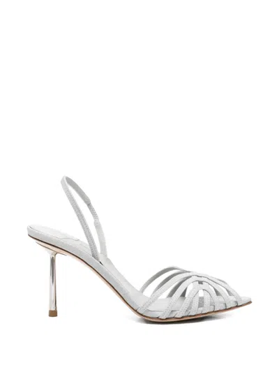 Le Silla Strappy Sandals In White