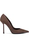 Le Silla Suede Pointed-toe Pumps In Brown