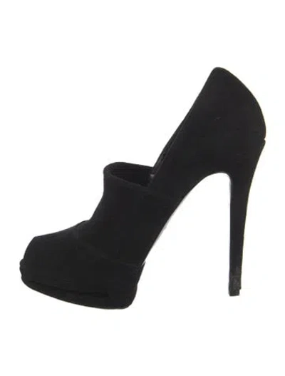 Pre-owned Le Silla Suede Pumps In Black