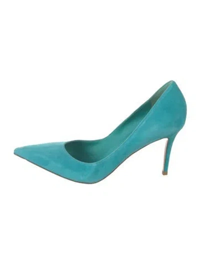 Pre-owned Le Silla Suede Pumps In Blue