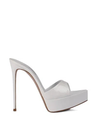 Le Silla Uma Heeled Sandals In White