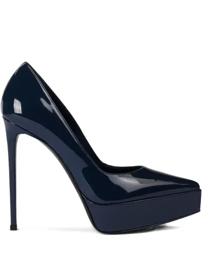 Le Silla Uma Platform Pumps In Blue