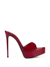 Le Silla Uma Platform Sandals In Red