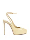 Le Silla Uma Slingback Platform-heel Pumps In Yellow