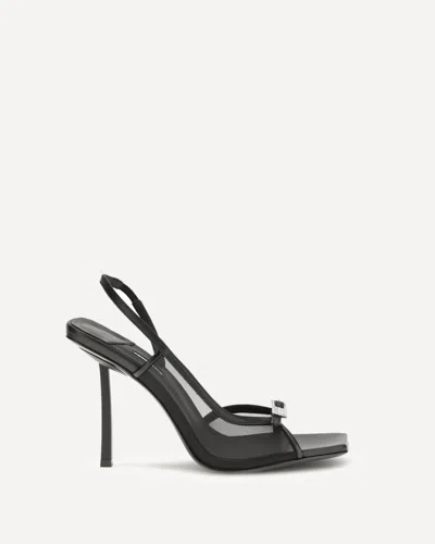 Le Silla Vittoria Mesh Sandals In Black