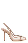 Le Silla 'vittoria' Slingback With Bow Detail And Mesh Panels