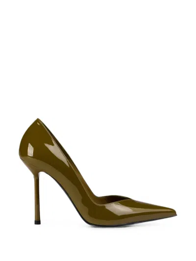 Le Silla Vivienne Leather Heeled Pumps In Green
