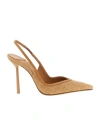 Le Silla Vivienne Slingback Pumps Pointed Toe Stiletto In Brown