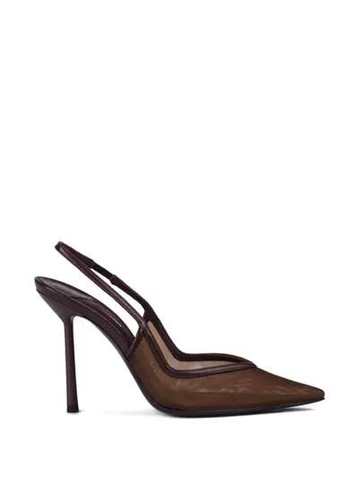 Le Silla Vivienne Slingback Heeled Pumps In Brown