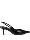 Le Silla Vivienne Slingback Pointed Pumps In Black
