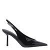 Le Silla 100mm Clivage Slingback Crystal-embellished Pumps In Black