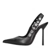 Le Silla With Heel Black In Nero Scuri