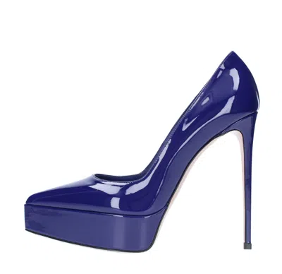 Le Silla With Heel Blue In Blu Blu E Verdi