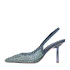 Le Silla Gilda Jewel Mesh Slingback Pumps In Blu Blu E Verdi