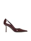 Le Silla Bella 80mm Leather Pumps In Fondente