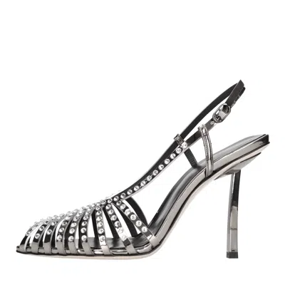 Le Silla With Heel Grey In Grigio Metallici E Grigi