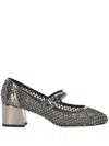 Le Silla Danielle Silver Mary Jane In Silver