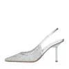 Le Silla With Heel Silver In Argento Chiari E Naturali